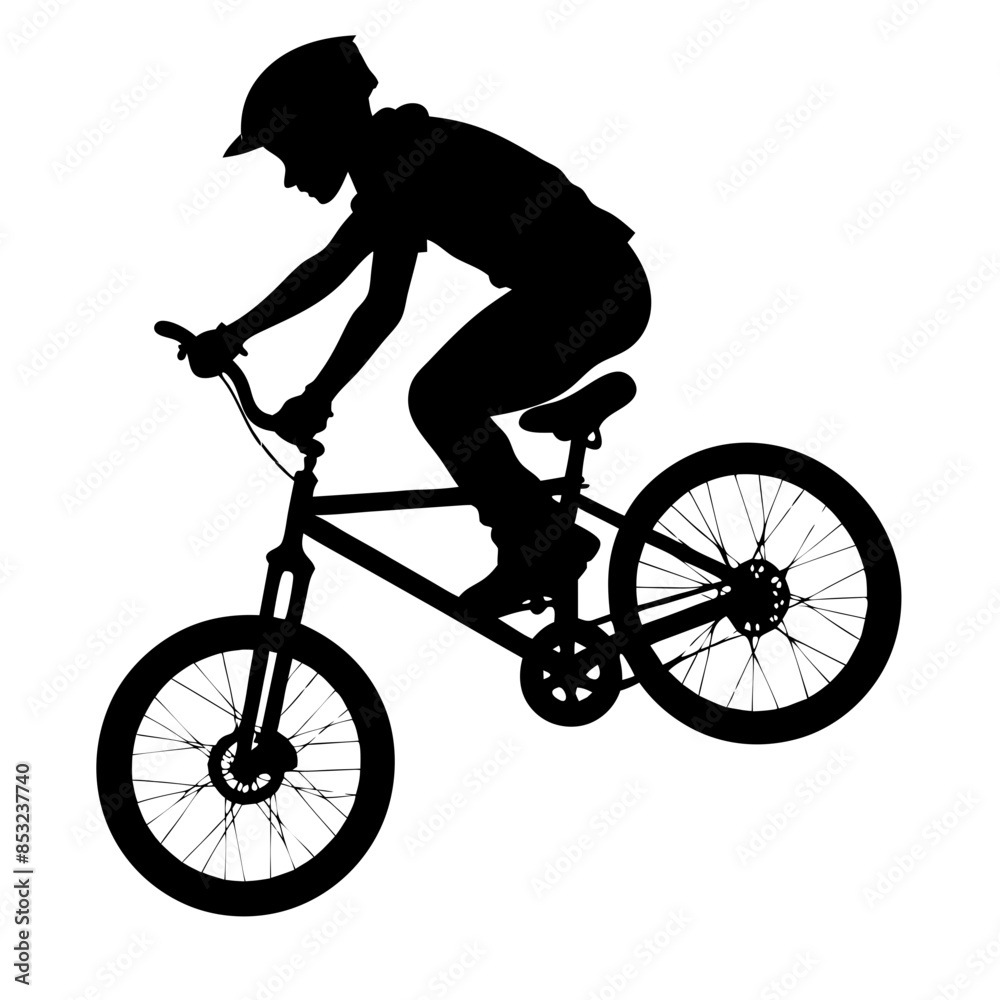 Fototapeta premium bmx silhouette