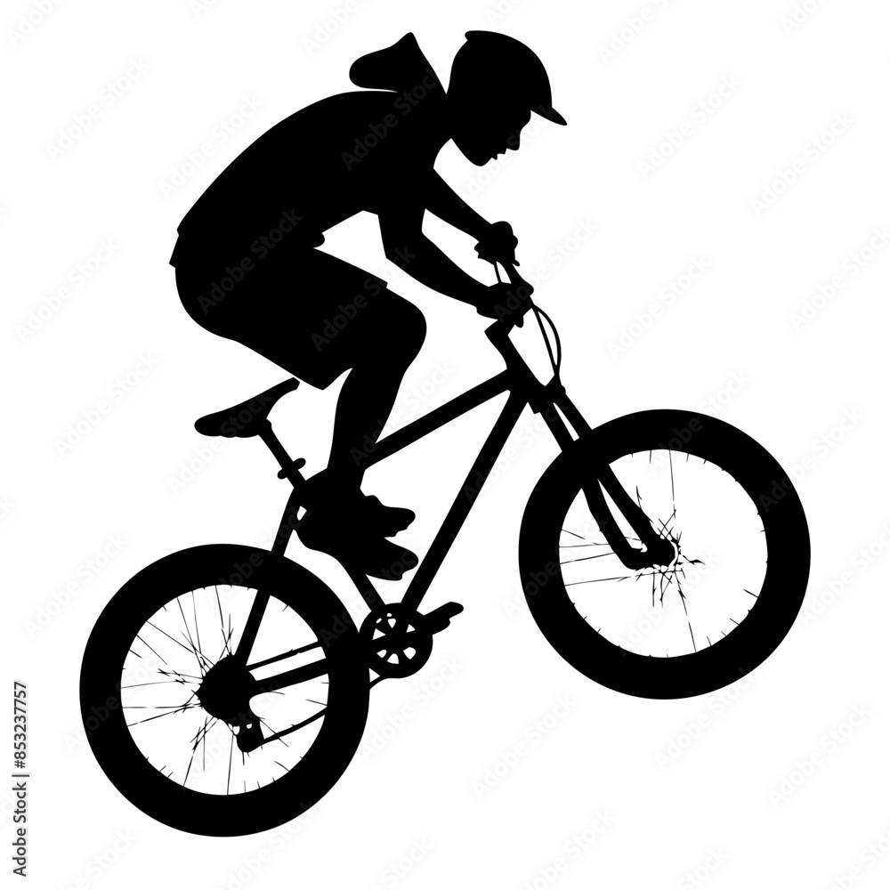 Obraz premium bmx silhouette