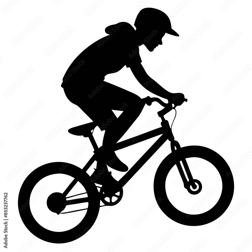Fototapeta premium bmx silhouette