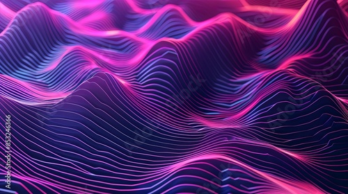 abstract lines background gradient in cyberpank style