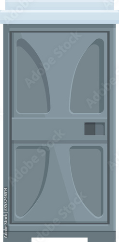 Bio toilet is standing outside, waiting to be used on a construction site or at a festival