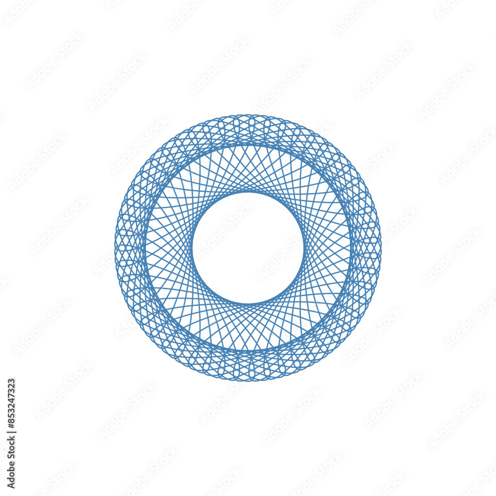 An abstract transparent circular spiral shape design element. An abstract transparent circular spiral shape design element.