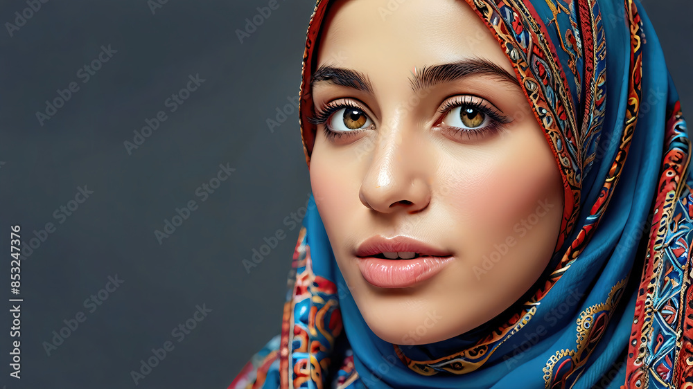 Portrait of a young Arab woman. Portrait of a young Arab woman.