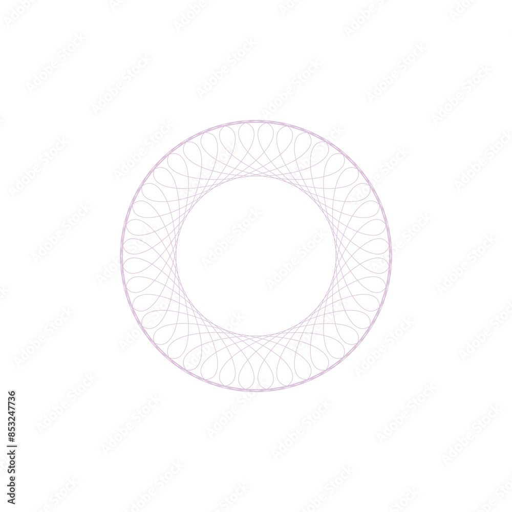 An abstract transparent circular spiral shape design element. An abstract transparent circular spiral shape design element.