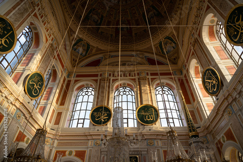 Canvas Print Intérieur de la mosquée d'Ortaköy, Istanbul