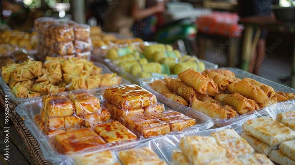 A Variety of Asian Street Food Delicacies A Variety of Asian Street Food Delicacies