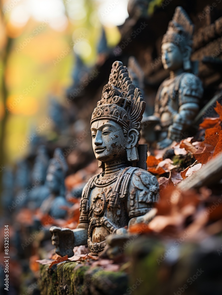 statues of buddha in a temple in bali indonesia statues of buddha in a temple in bali indonesia