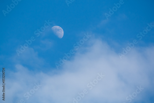 Fototapeta Naklejka Na Ścianę i Meble -  moon and clouds in the sky