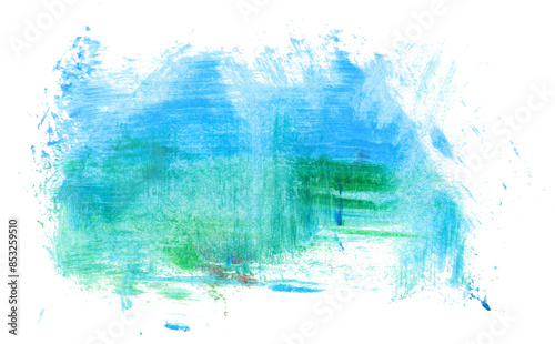 Fototapeta Naklejka Na Ścianę i Meble -  Grunge brush strokes oil paint isolated on white background