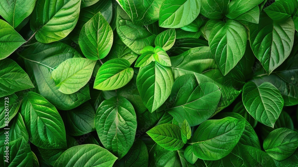 High quality background of green leaves