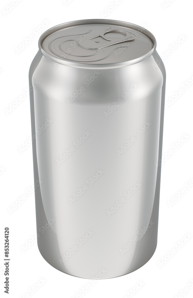 Metal drink can, Aluminum Beverage Can. 3D rendering isolated on transparent background Metal drink can, Aluminum Beverage Can. 3D rendering isolated on transparent background