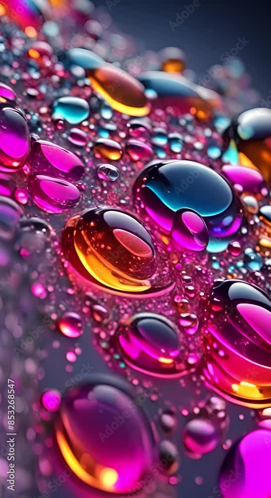 Abstract splash colored water drops liquid background animation 4k Abstract splash colored water drops liquid background animation 4k