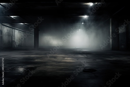 Abstract  Grunge Aesthetics  Concrete Floor  Enigmatic Fog  Artistic  Mystery  Atmospheric  Dark  Texture  Background  Urban  Ephemeral  Moody  Industrial  Surreal  Ambiance  Desolate  Gritty  Urban © Pixel Alchemy