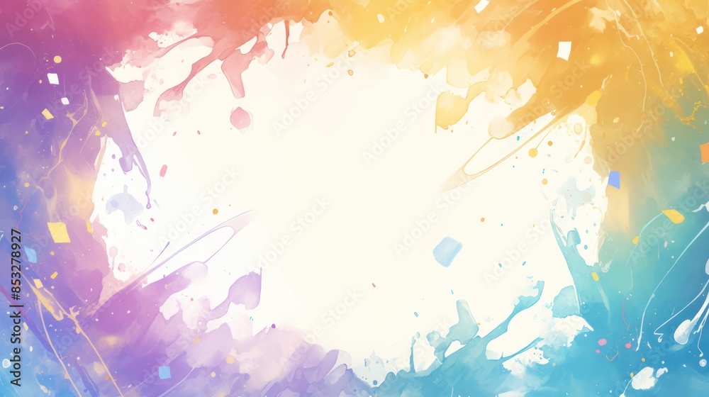 Vibrant Falling Ink Frame Design Vibrant Falling Ink Frame Design