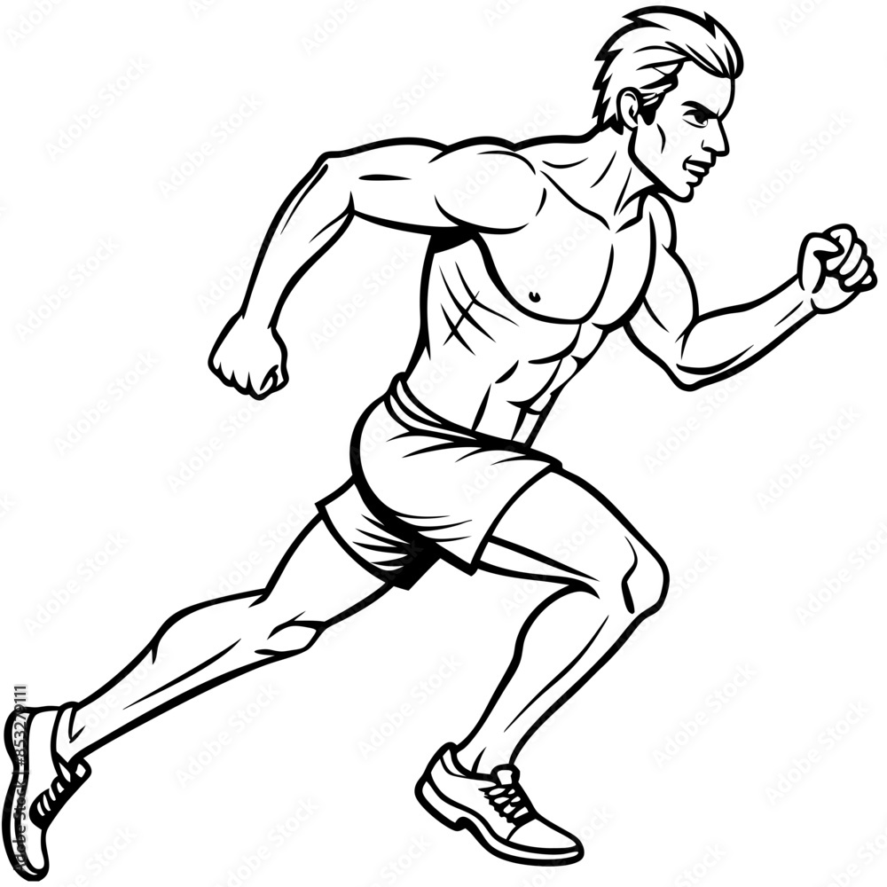 runner in action runner in action
