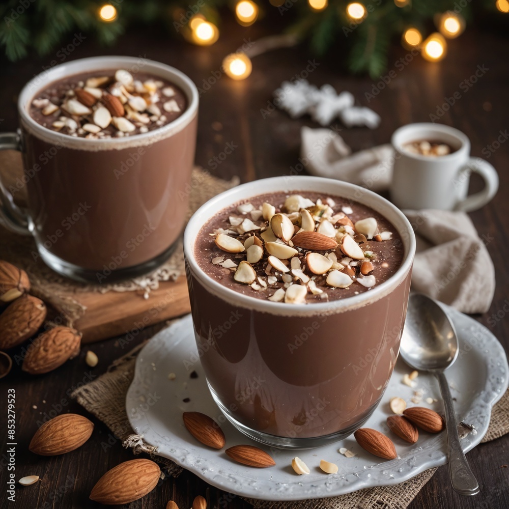 Festive Holiday Night Almond Joy Hot Chocolate Delight Festive Holiday Night Almond Joy Hot Chocolate Delight