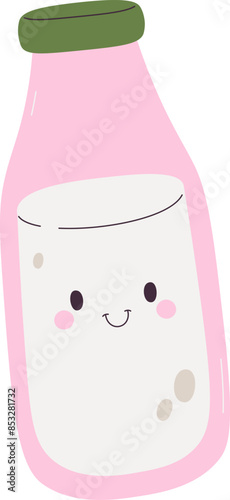Milk Bottle Cartoon Character