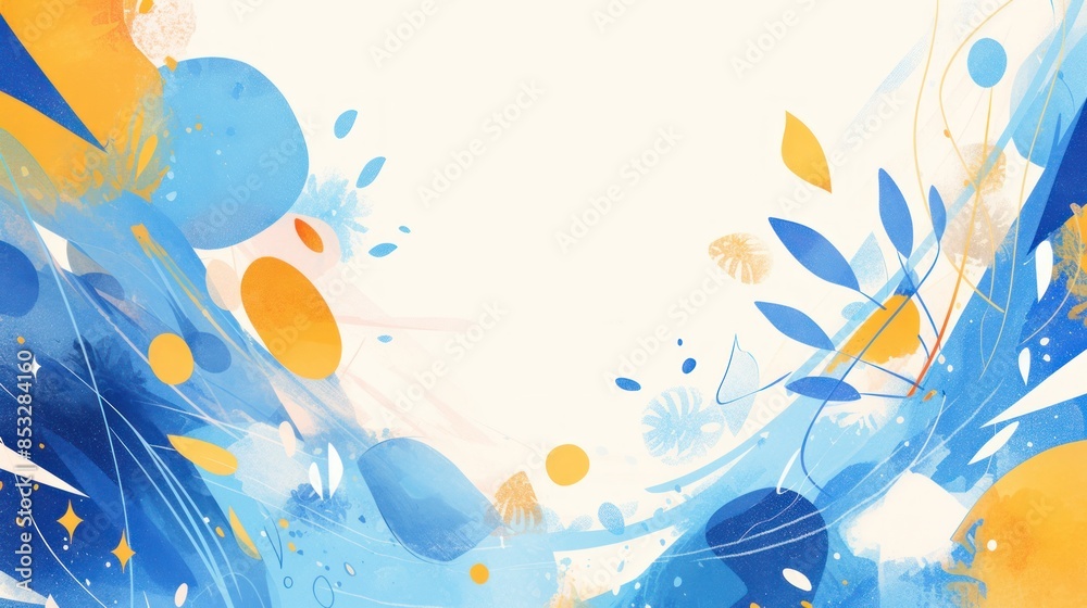 Soft Watercolor Abstract Design Background