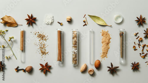 Wallpaper Mural test tube with dried cassia spice Torontodigital.ca