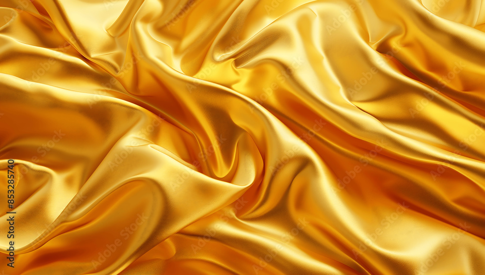golden silk background with gold waves and folds golden silk background with gold waves and folds