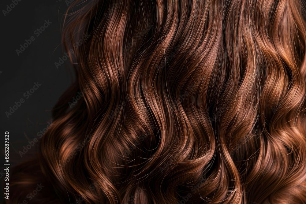 Close up of beautiful female long wavy hair Close up of beautiful female long wavy hair
