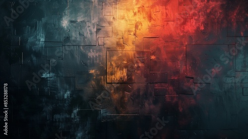 Background with abstract spectral colors, AI-generative