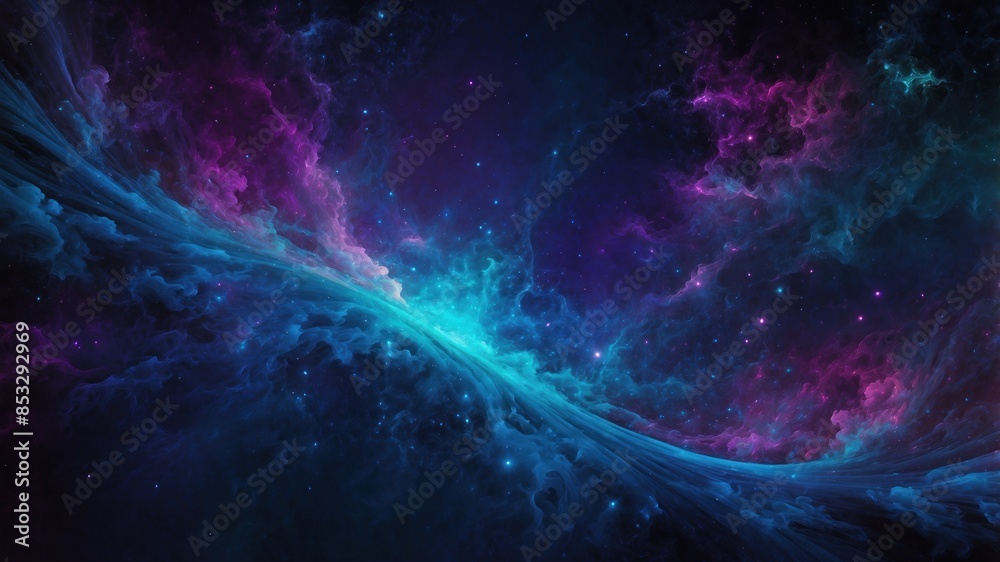 Space galaxy admiring wallpaper