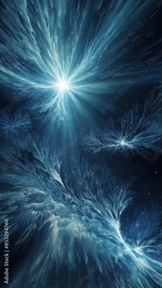 Beautiful wallpaper rays of light in icy colors Beautiful wallpaper rays of light in icy colors