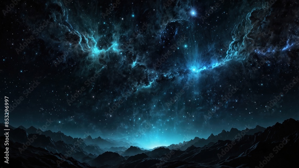 Beautiful wallpaper dark and mysterious mountains