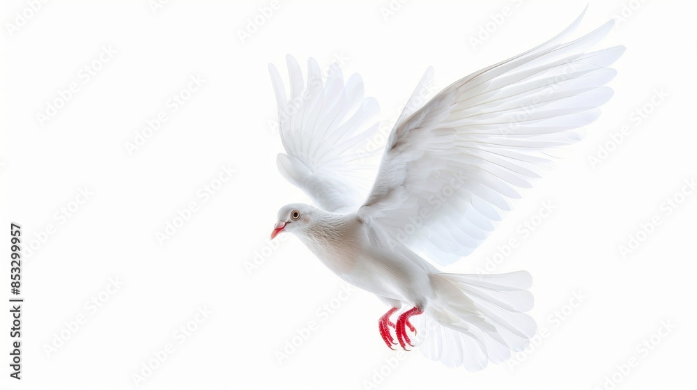 White dove pigeon bird isolated on white wallpaper background
White dove pigeon bird isolated on white wallpaper background