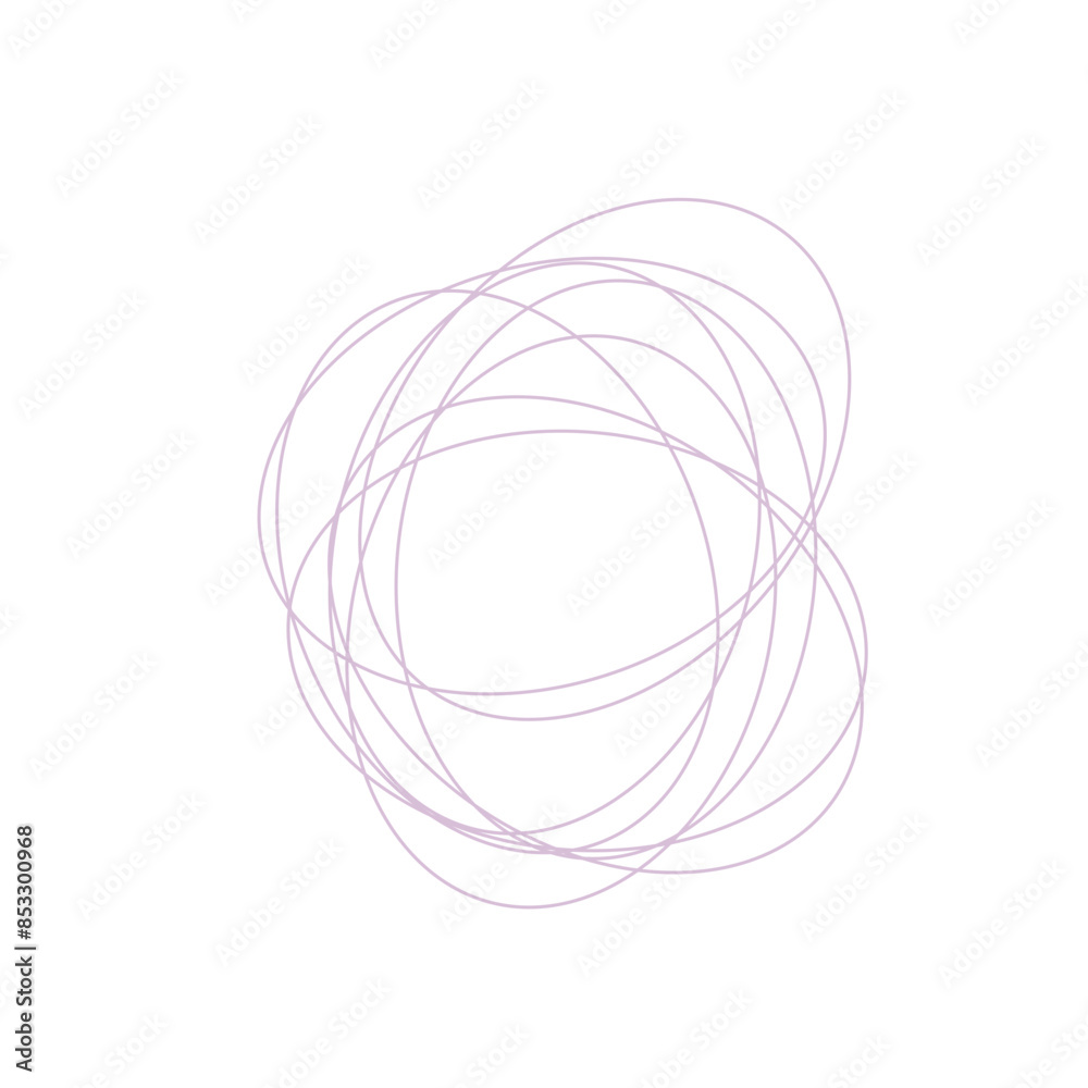 An abstract grunge scribble circular shape outline design element. An abstract grunge scribble circular shape outline design element.