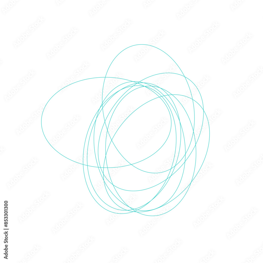 An abstract grunge scribble circular shape outline design element. An abstract grunge scribble circular shape outline design element.