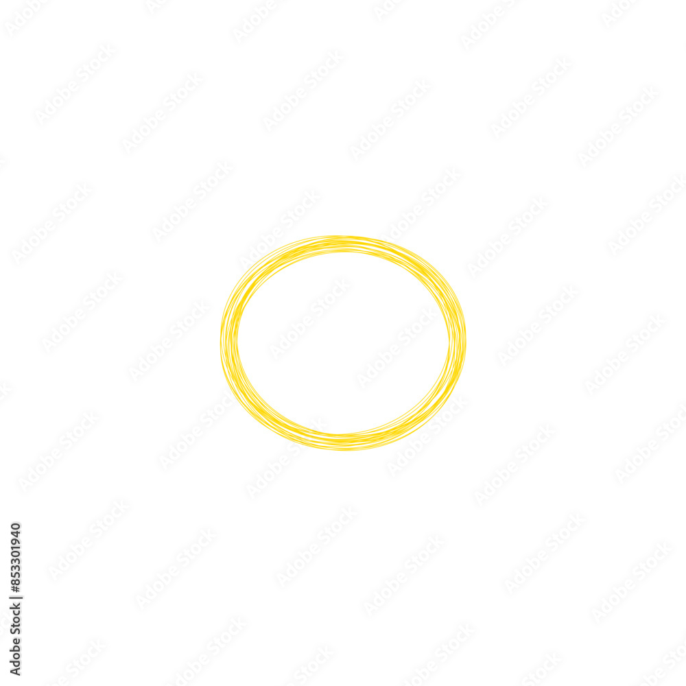 An abstract grunge scribble circular shape outline design element. An abstract grunge scribble circular shape outline design element.