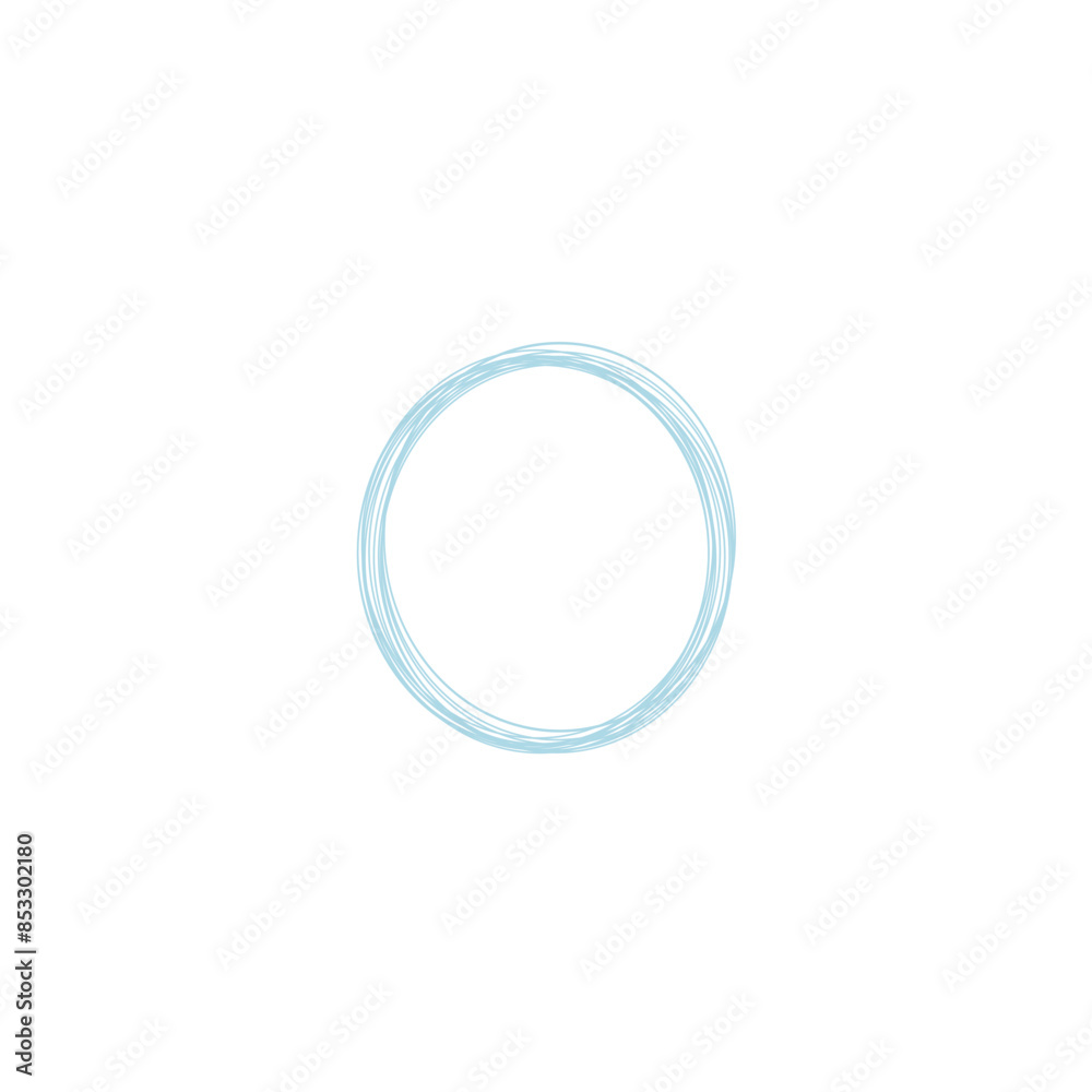 An abstract grunge scribble circular shape outline design element. An abstract grunge scribble circular shape outline design element.