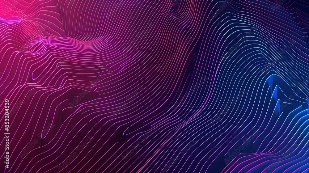 abstract lines background gradient in cyberpank style