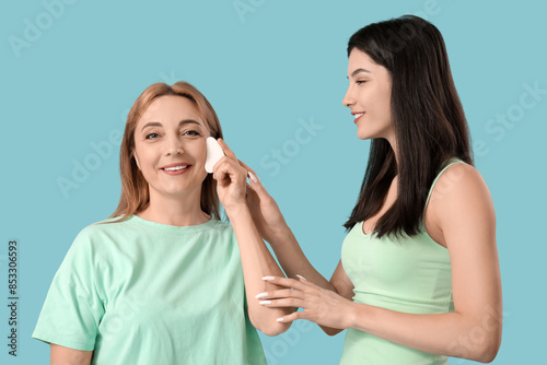 Beautiful happy women doing...