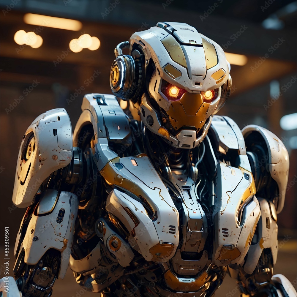 Fototapeta premium photo illustration of a humanoid in the future artificial intelligence generative