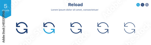 Refresh icon set. Arrow rotation circle. Sync repeat and reload arrow icon. Green recycling, recycle icon with two arrows