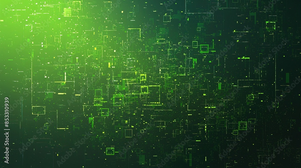 Abstract Digital Technology Background: Neon Green Matrix of Data Points and Lines Illustrating Connectivity and Complexity. Abstract Digital Technology Background: Neon Green Matrix of Data Points and Lines Illustrating Connectivity and Complexity.