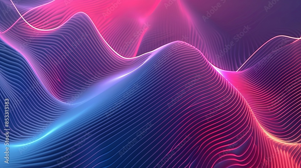 abstract lines background gradient in cyberpank style