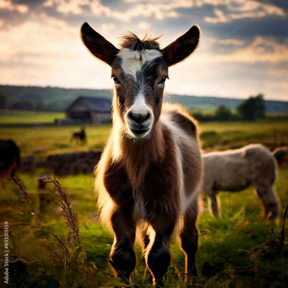 Fototapeta premium Field Domestic Agriculture Cute Nature
