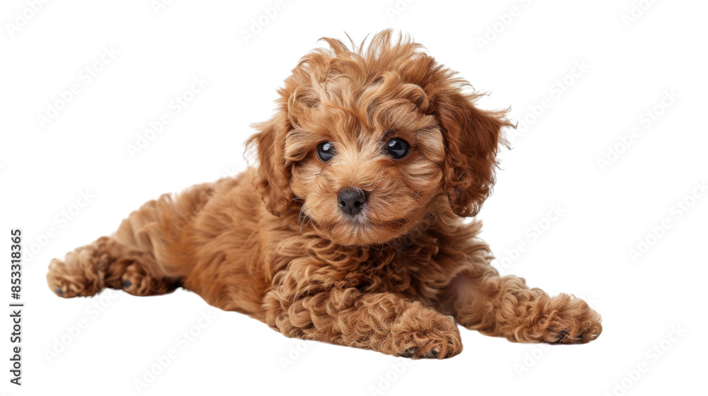 Little dog on white background Little dog on white background