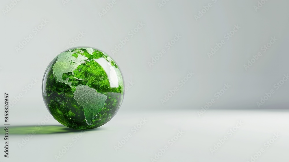 Minimalistic green globe on a white background. Hyperdetailed. UHD. super detailed Minimalistic green globe on a white background. Hyperdetailed. UHD. super detailed
