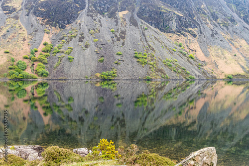 Relections on Wast Water lake in Lake District National Park. photo