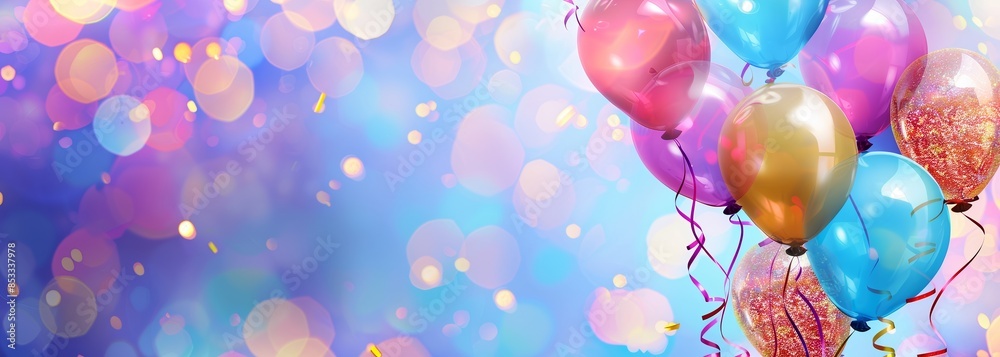 Birthday balloons background. Celebration background Birthday balloons background. Celebration background