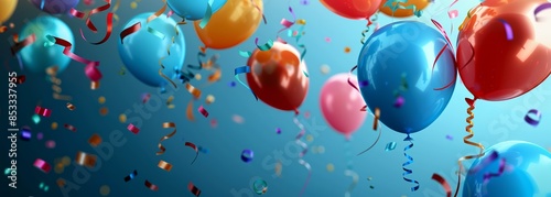 Wallpaper Mural Birthday balloons background. Celebration background Torontodigital.ca