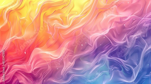 Abstract Background with Wavy Lines and Soft Colors