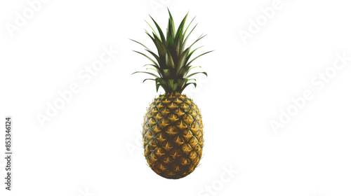 Pineapple on white background