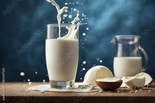 Pouring Milk into a Glass