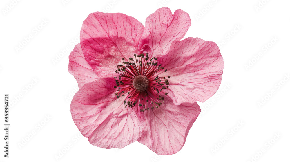 Fototapeta premium Carnation flower pink on white background